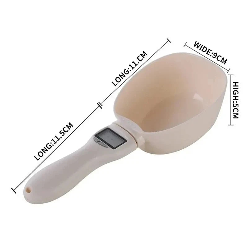 Pet Food Measuring Spoon Scale  – Digital Kitchen Spoon for Accurate Pet Food Portions, Ideal for Cats and Dogs