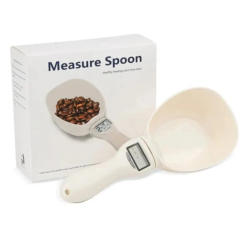 Pet Food Measuring Spoon Scale  – Digital Kitchen Spoon for Accurate Pet Food Portions, Ideal for Cats and Dogs