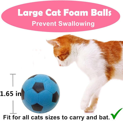 Professional Foam Soccer Balls for Cats - Set of 12